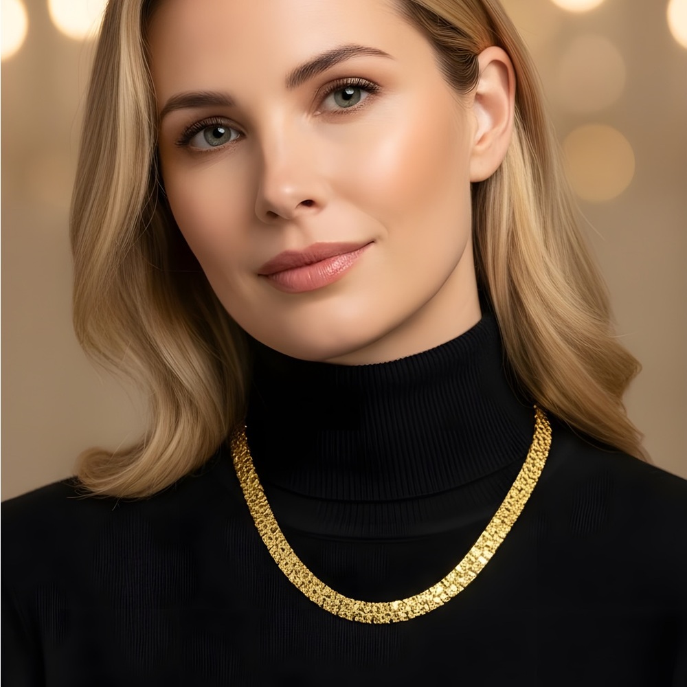 Unisex Gold Fashion Necklace